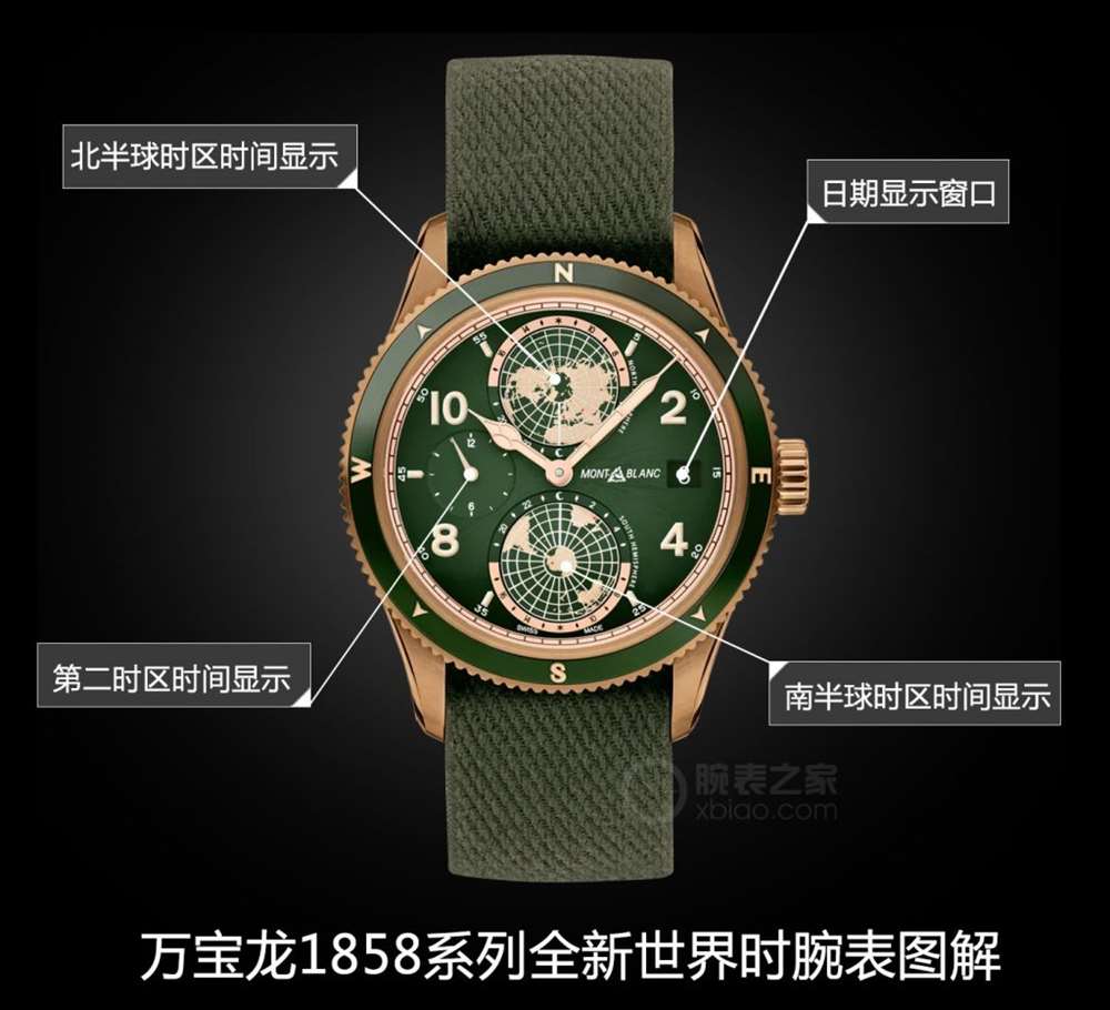 让我们带上腕表去探险:万宝龙1858系列Geosphere世界时腕表 第3张