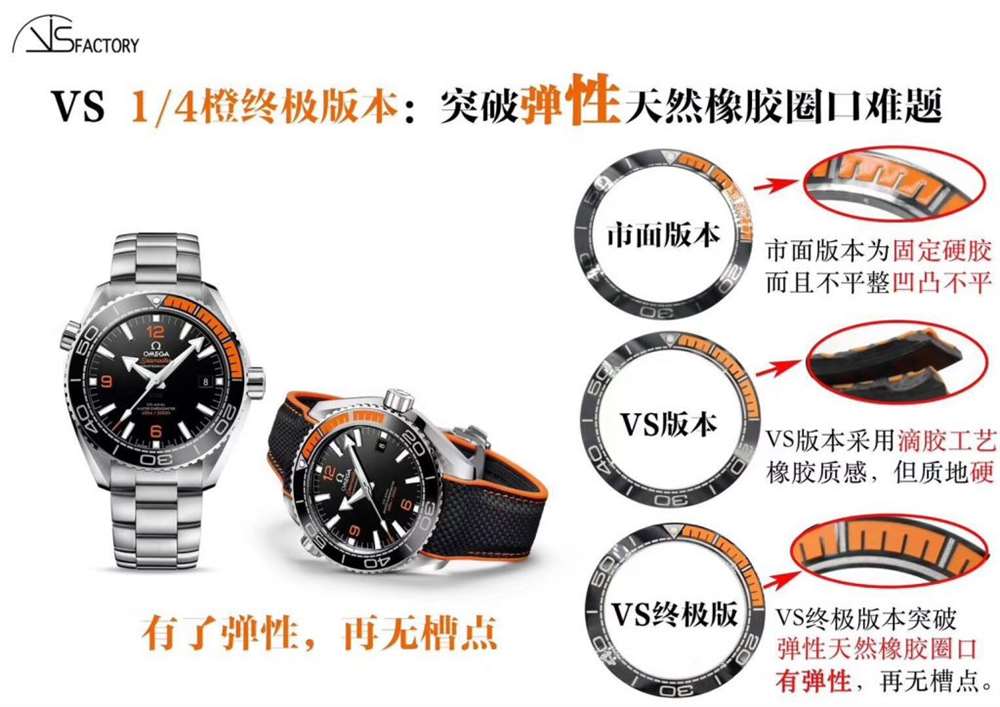 VS厂欧米茄海马600四分之一橙终极版本,市场最强版本 第2张