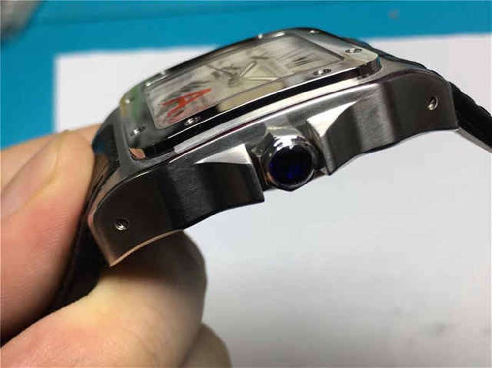 KZ卡地亚山度士桑托斯系列腕表评测-对比正品如何? 第4张