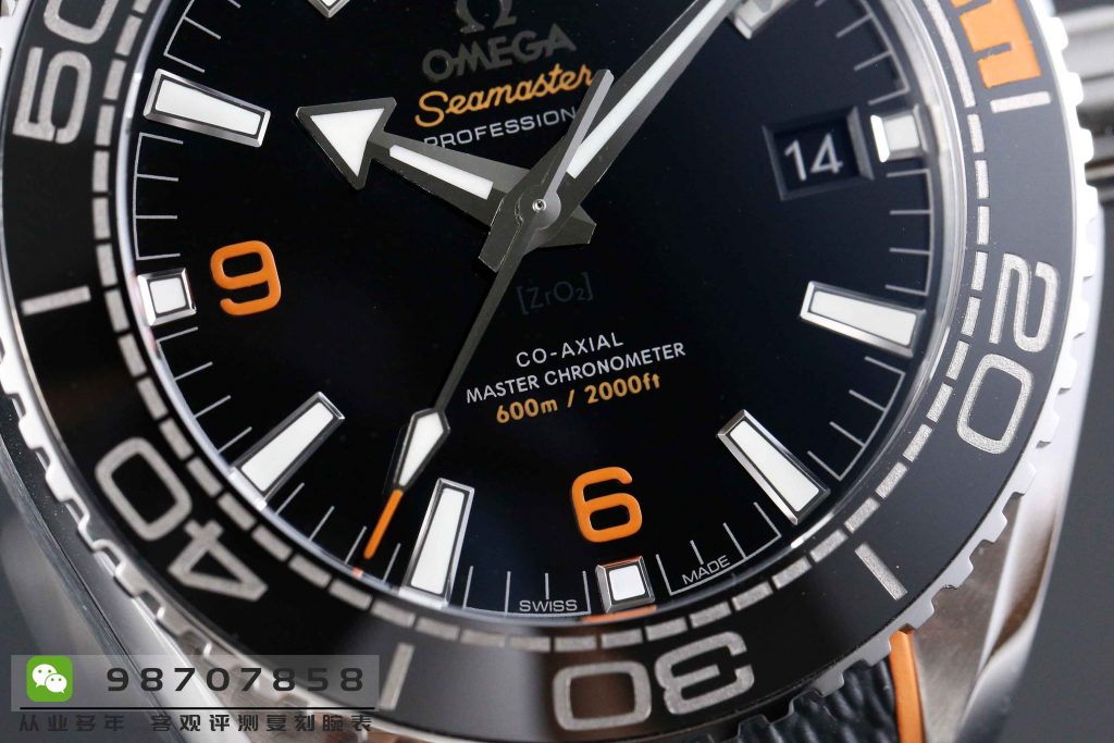 VS厂欧米茄海马系列600米四分之一橙腕表做工如何  第7张