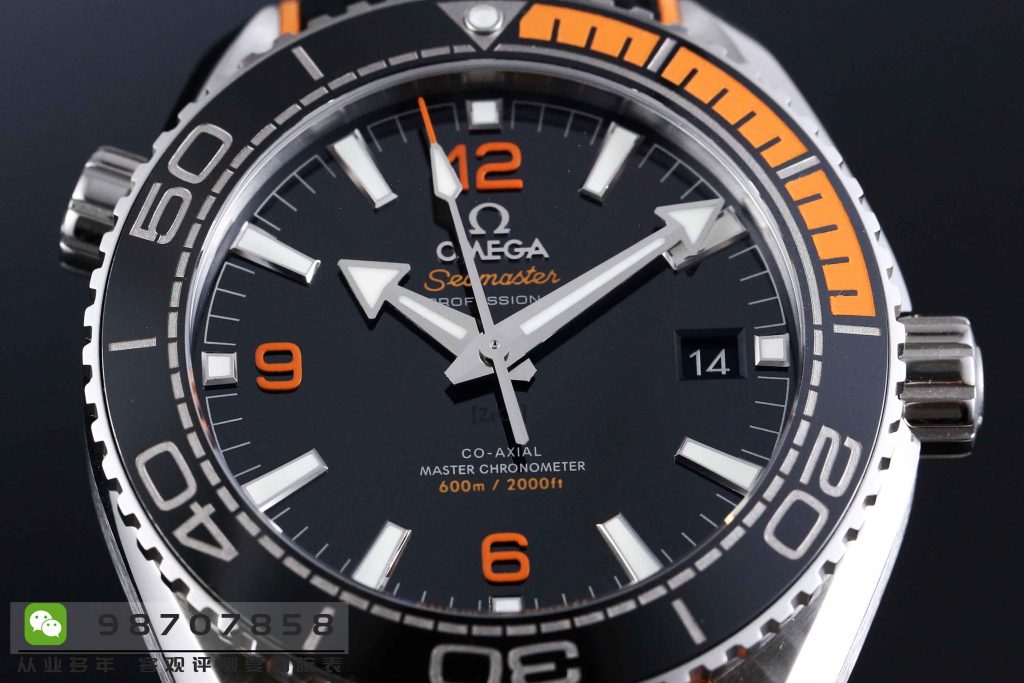 VS厂欧米茄海马系列600米四分之一橙腕表做工如何  第8张