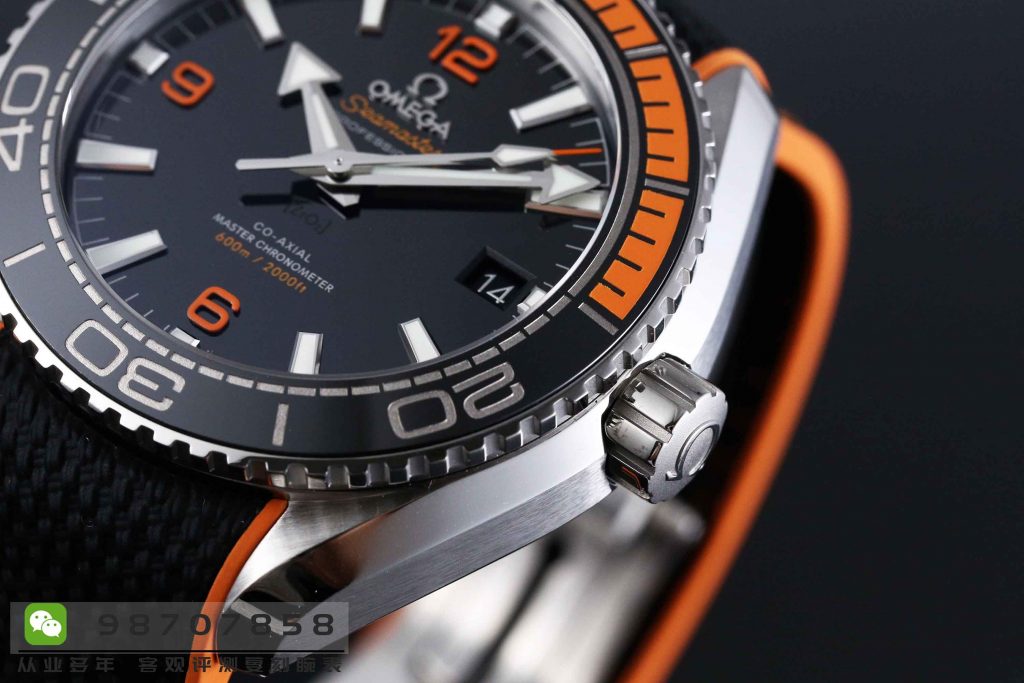 VS厂欧米茄海马系列600米四分之一橙腕表做工如何  第9张