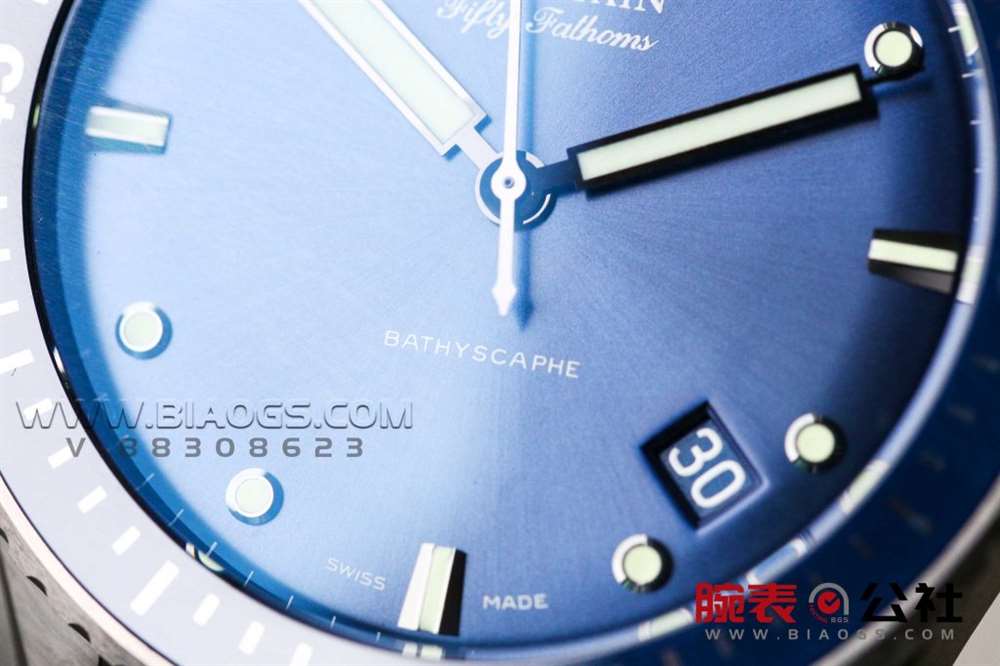 GF厂宝珀五十噚「43.6mm蓝盘」复刻表做工评测-实拍展示 第3张