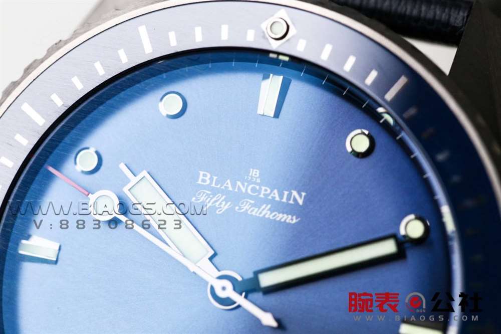 GF厂宝珀五十噚「43.6mm蓝盘」复刻表做工评测-实拍展示 第4张