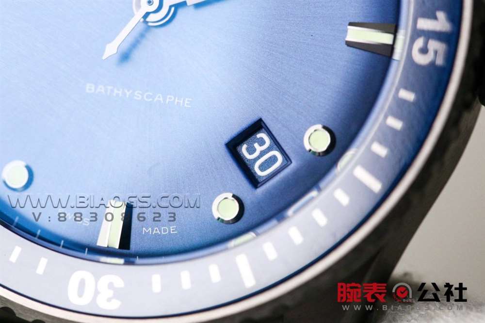 GF厂宝珀五十噚「43.6mm蓝盘」复刻表做工评测-实拍展示 第15张