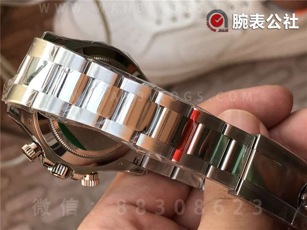 N厂劳力士V4版迪通拿116509「银盘红针款」做工评测 第11张