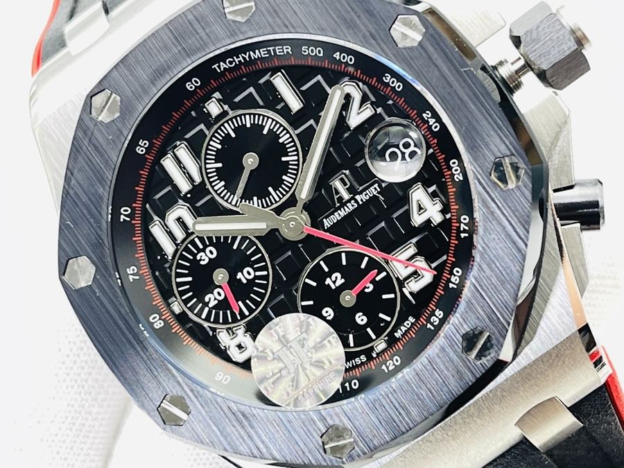 JF厂爱彼皇家橡树离岸型系列AP26470黑骑士钢壳陶瓷圈新品腕表 第2张