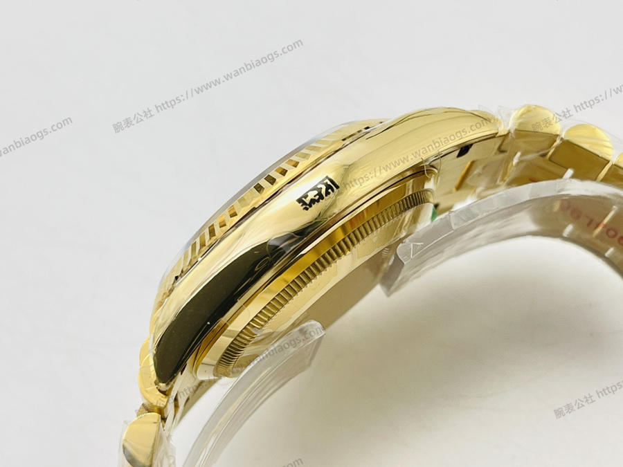 EW厂劳力士Rolex星期日志型40mm系列3255机芯(18K镶钻绿盘)腕表赏析 第4张