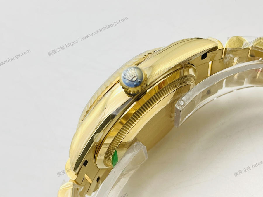EW厂劳力士Rolex星期日志型40mm系列3255机芯(18K镶钻绿盘)腕表赏析 第5张