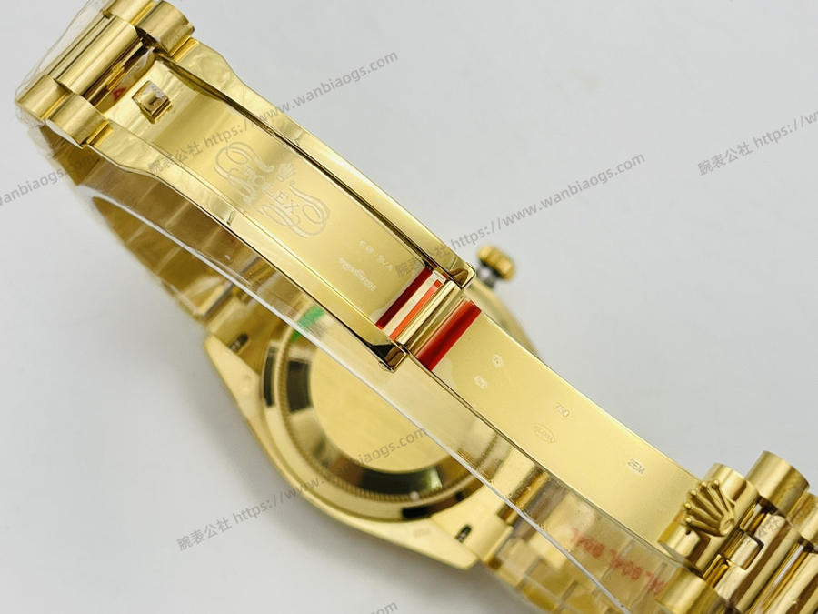 EW厂劳力士Rolex星期日志型40mm系列3255机芯(18K镶钻绿盘)腕表赏析 第8张